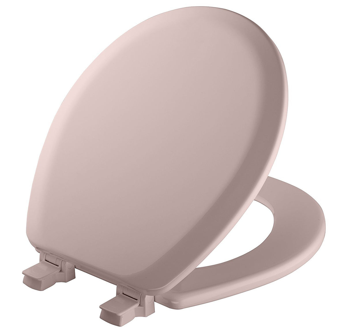 Mayfair Cameron Biscuit Toilet Seat, Non Slip Heavy Duty Wood, Easy Clean, Made in USA, Round