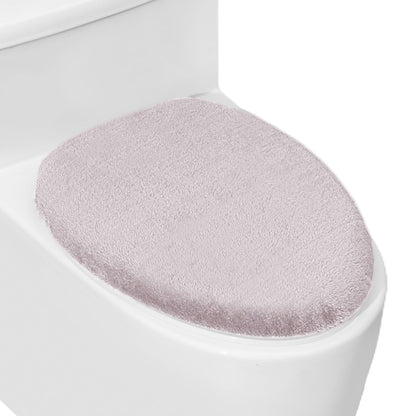 Soft Plush Toilet Lid Cover for Bathroom, Machine Washable Toilet Seat Covers, Fits Most Round Elongated and Oblong Lids, Easy Installation& Cleaning (Turquoise)