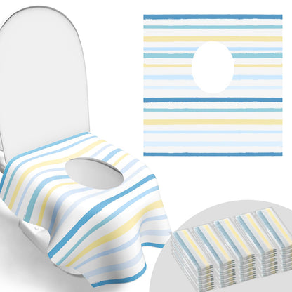 30 Pack Toilet Seat Covers Disposable, Kids, and Adults, Individually Wrapped for Travel, Large Waterproof Potty Covers for Toddlers, Toddler Potty Training for Public Restroom, Airplane, Trip - Leaf