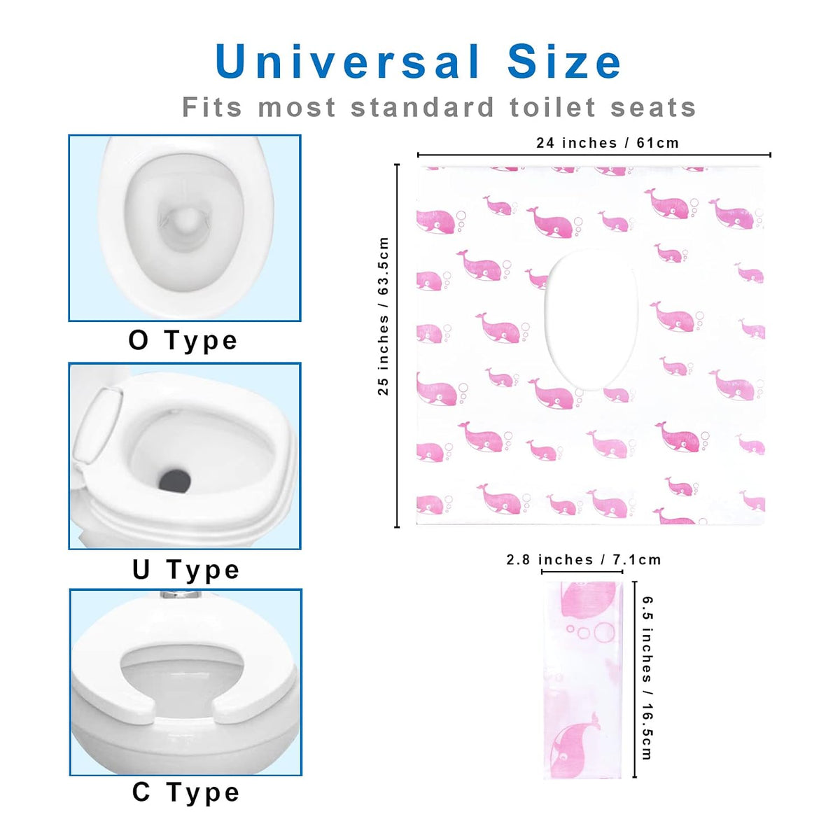 21 Pack Toilet Seat Covers Disposable, Extra Large Potty Training Liners