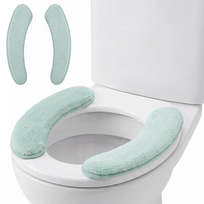 Thick and Warm Toilet Seat Cushion,Soft Plush Toilet Cushion(Green)