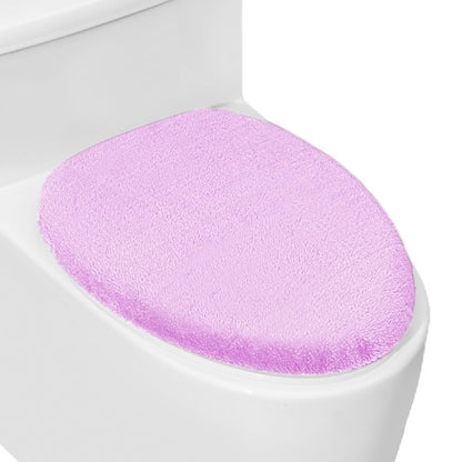 Soft Plush Toilet Lid Cover for Bathroom, Machine Washable Toilet Seat Covers, Fits Most Round Elongated and Oblong Lids, Easy Installation& Cleaning (Turquoise)