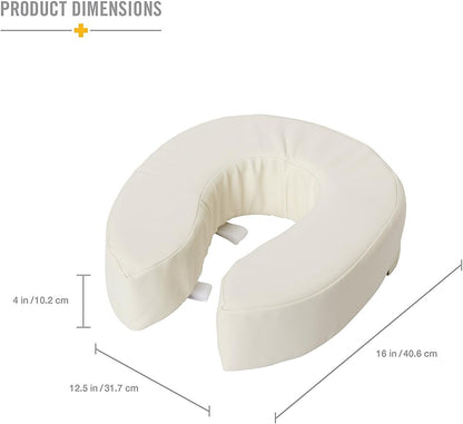 Briggs Healthcare Vinyl Cushion Toilet Seat, 4"
