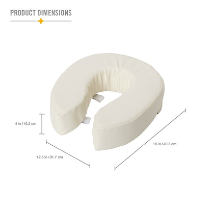 Briggs Healthcare Vinyl Cushion Toilet Seat, 4"