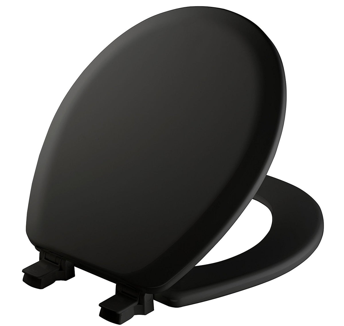 Mayfair Cameron Biscuit Toilet Seat, Non Slip Heavy Duty Wood, Easy Clean, Made in USA, Round