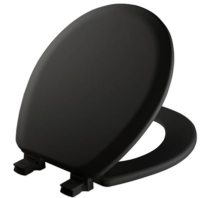 Mayfair Cameron Biscuit Toilet Seat, Non Slip Heavy Duty Wood, Easy Clean, Made in USA, Round