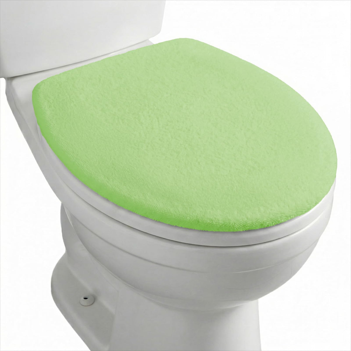 Microfiber Toilet Lid Cover, Non-Slip Soft Toilet Cover Adjustable Toilets Seat Covers Absorbent Machine Washable Covers Elastic Fits Most Round Elongated Toilets Bathroom Decor