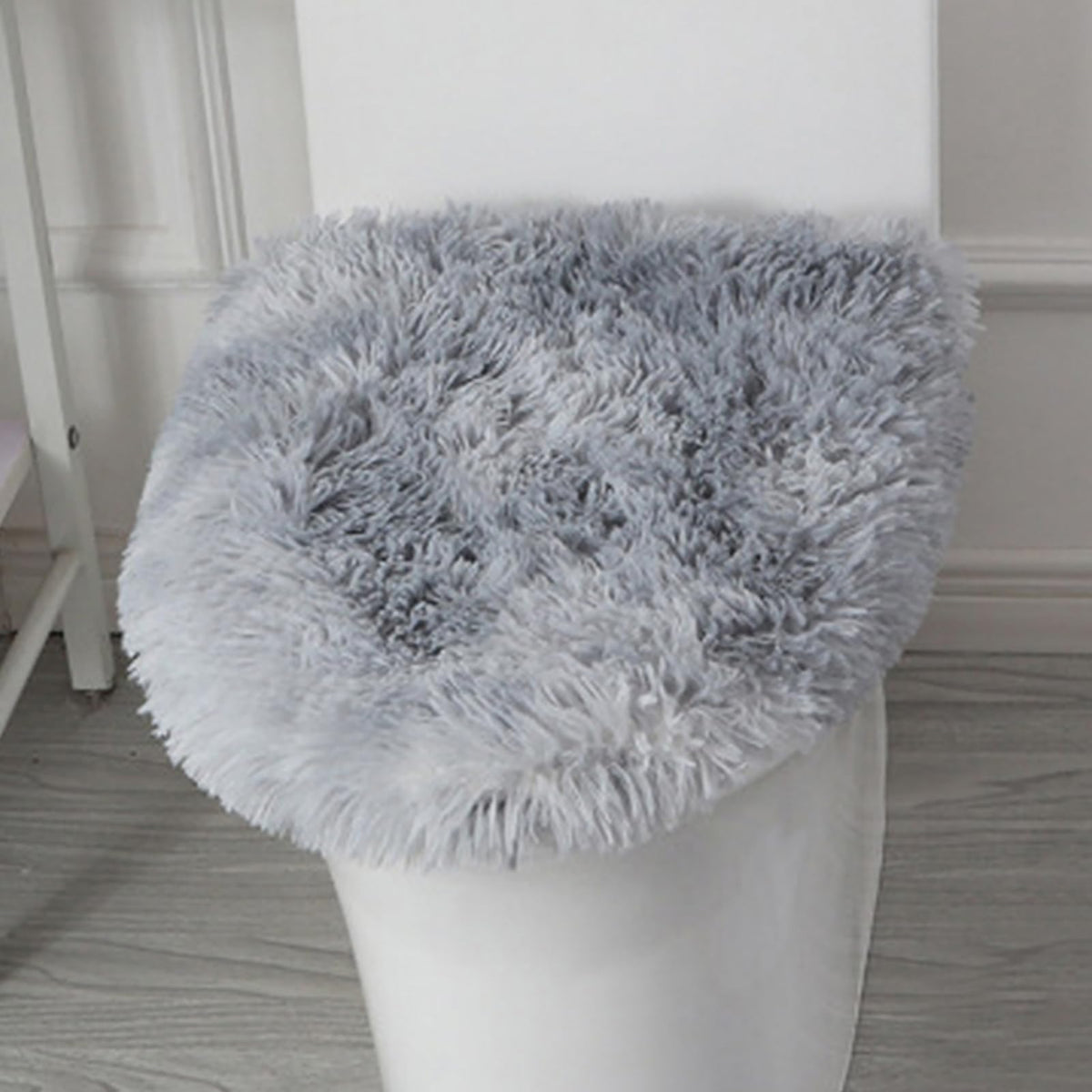 Soft Fluffy Toilet Lid Cover Hot Pink 17.7" x 19.7"