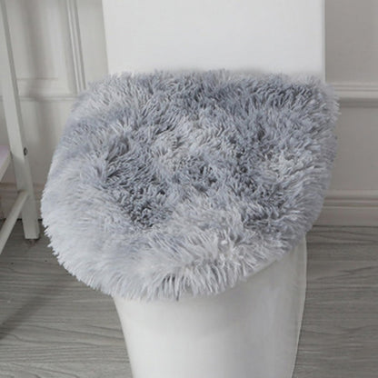 Soft Fluffy Toilet Lid Cover Hot Pink 17.7" x 19.7"