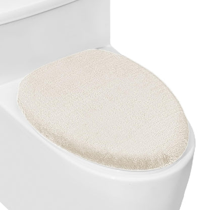 Soft Plush Toilet Lid Cover for Bathroom, Machine Washable Toilet Seat Covers, Fits Most Round Elongated and Oblong Lids, Easy Installation& Cleaning (Turquoise)
