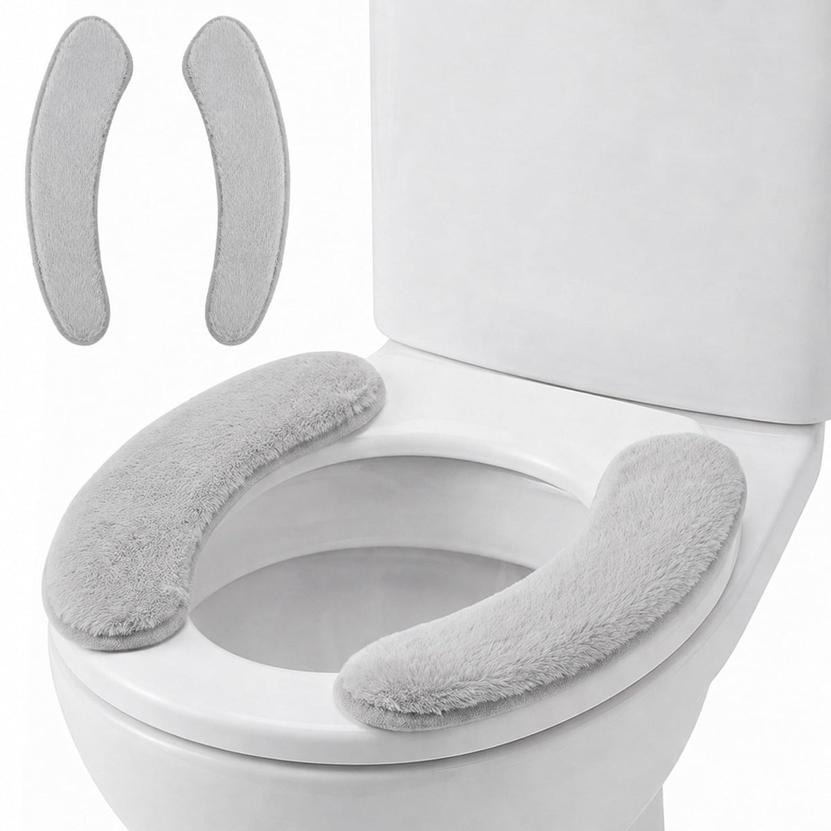 Thick and Warm Toilet Seat Cushion,Soft Plush Toilet Cushion(Green)