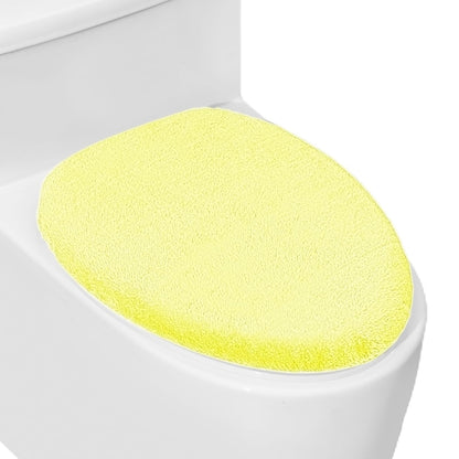 Soft Plush Toilet Lid Cover for Bathroom, Machine Washable Toilet Seat Covers, Fits Most Round Elongated and Oblong Lids, Easy Installation& Cleaning (Turquoise)