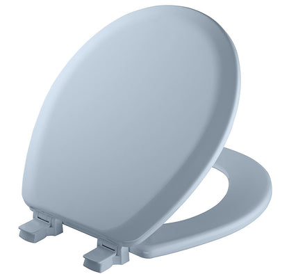 Mayfair Cameron Biscuit Toilet Seat, Non Slip Heavy Duty Wood, Easy Clean, Made in USA, Round