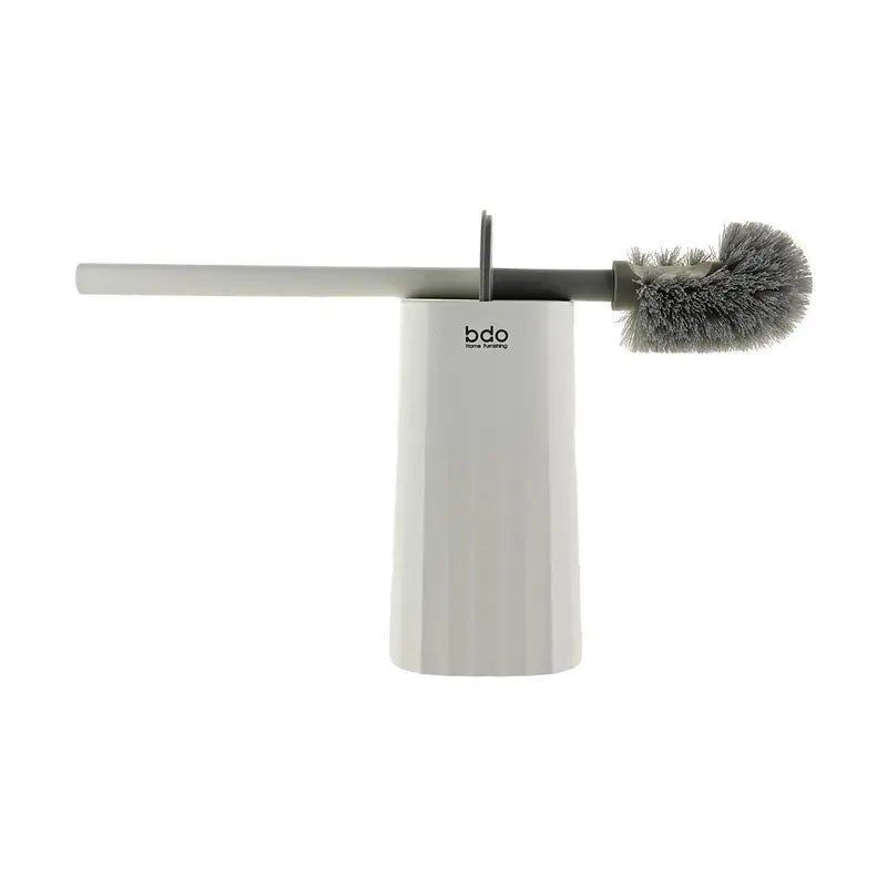 BDO Wave Pattern Toilet Brush Set with Holder - Long Handle, No Dead Corner Bathroom Cleaning Tool
