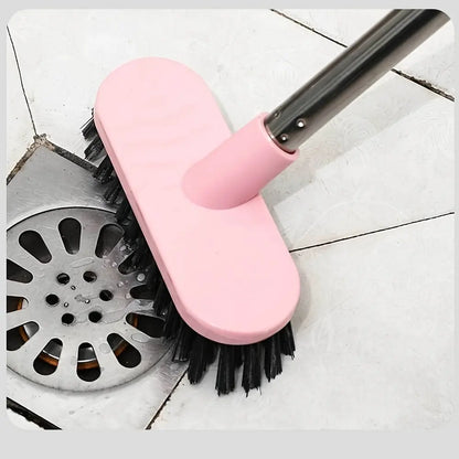 This long-handled toilet brush is ideal for cleaning the bathroom. Designed for ease of use, it ensures your hands remain clean. It is perfect for deep-cleaning the toilet. Toilet Bowl Scrubber