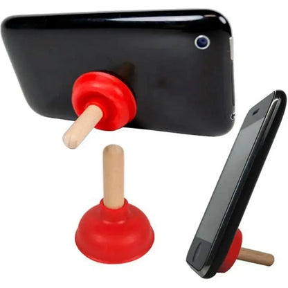 6PCS Toilet Plunger-Shape Sucker Holder, Playful Colorful Bathroom Accessory, Cellphone/PSP Mounting Support, 6-Piece Home Supplies for Bathrooms, Six Pieces