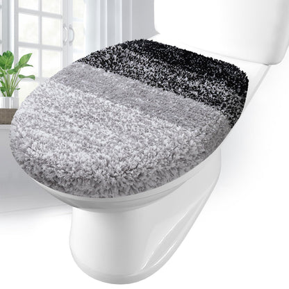 Arotive Soft Microfiber Bathroom Toilet Lid Cover, 17.5x15, Blue