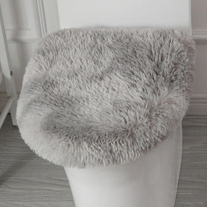 Soft Fluffy Toilet Lid Cover Hot Pink 17.7" x 19.7"