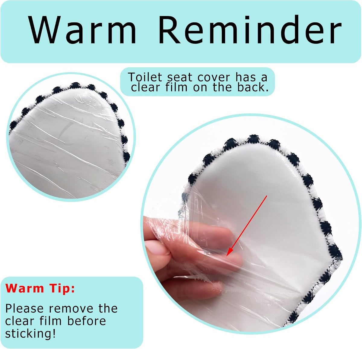 2Pairs Warm Toilet Seat Cover Mat Plush Thick Toilet Seat Padded Non Slip Soft Cushion Washable Bathroom Warmer Static Cling Cover Non Adhesive,Grey