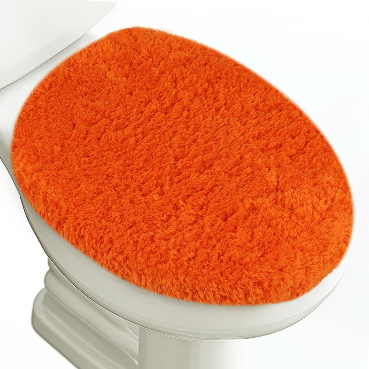 Microfiber Elongated Toilet Seat Cover 19.5"x 15" Machine Washable