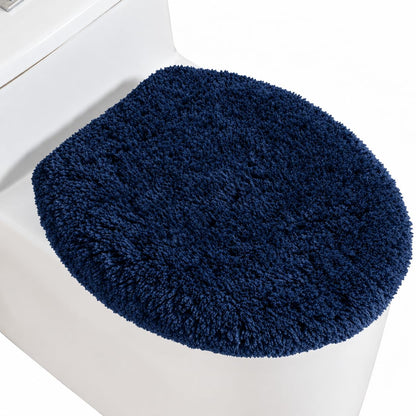 Microfiber Toilet Lid Cover, 17.5"x15" Fits Round Oblong and Elongated