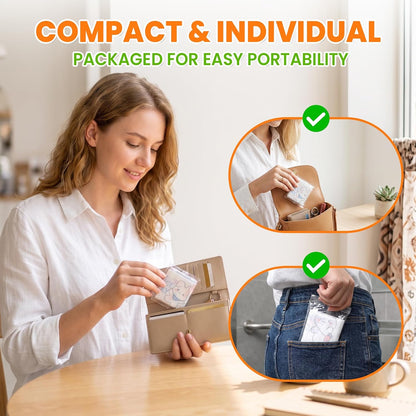 33 Pcs Toilet Seat Covers Disposable, Individually Wrapped for Travel