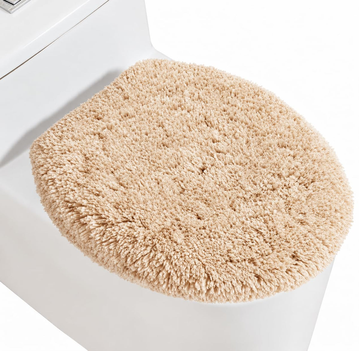 Microfiber Toilet Lid Cover, 17.5"x15" Fits Round Oblong and Elongated