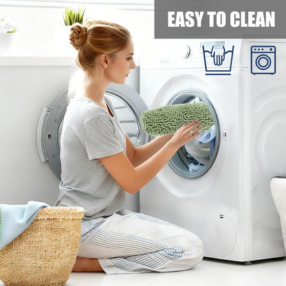 Soft Chenille Toilet Lid Cover 19.5L x 18.5W Machine Washable