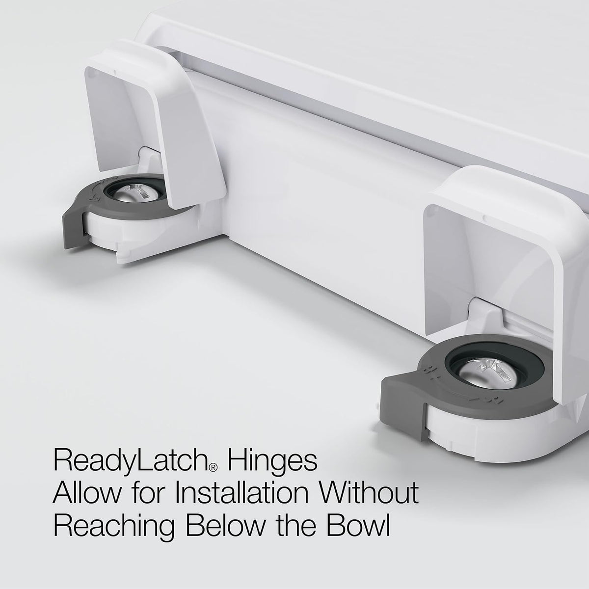 KOHLER 4734-RL-0 Rutledge ReadyLatch Soft Close Elongated Toilet Seat, Quiet-Close Lid Grip-Tight Bumpers, Installation Hardware, Home Essentials, White