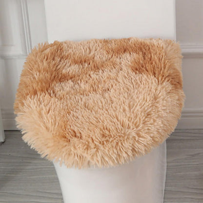 Soft Fluffy Toilet Lid Cover Hot Pink 17.7" x 19.7"