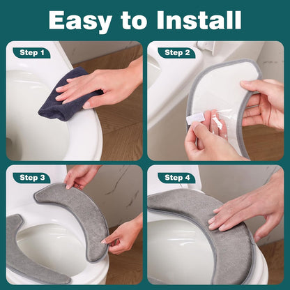 Toilet Seat Cover with Memory Foam, Toilet Seat Cushion for Bathroom