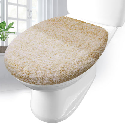 Arotive Soft Microfiber Bathroom Toilet Lid Cover, 17.5x15, Blue