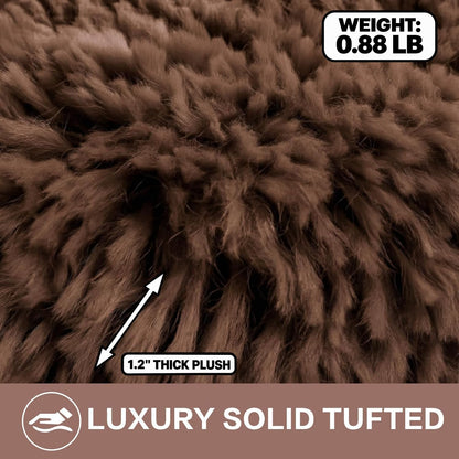 Microfiber Toilet Lid Cover, 17.5"x15" Fits Round Oblong and Elongated