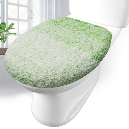 Arotive Soft Microfiber Bathroom Toilet Lid Cover, 17.5x15, Blue
