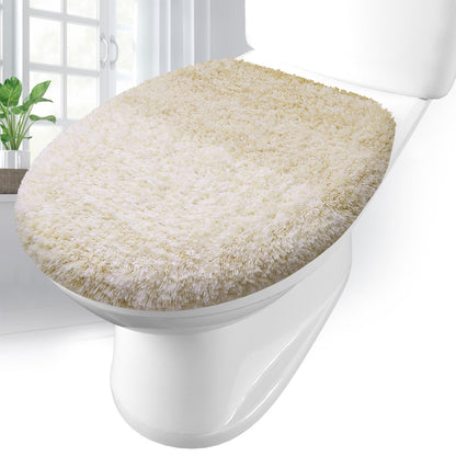 Arotive Soft Microfiber Bathroom Toilet Lid Cover, 17.5x15, Blue