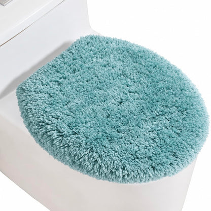 Microfiber Toilet Lid Cover, 17.5"x15" Fits Round Oblong and Elongated