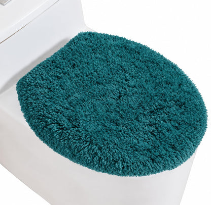 Microfiber Toilet Lid Cover, 17.5"x15" Fits Round Oblong and Elongated