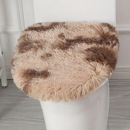 Soft Fluffy Toilet Lid Cover Hot Pink 17.7" x 19.7"