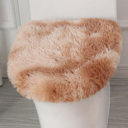 Soft Fluffy Toilet Lid Cover Hot Pink 17.7" x 19.7"