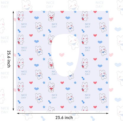 Dunzoom 100 Pack Disposable Toilet Seat Covers, Cute Animal Waterproof