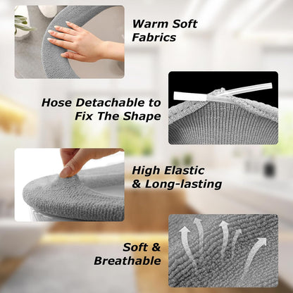 Legigo 5 Pack Toilet Seat Cover, Soft Toilet Seat Warmer Pads for Bathroom