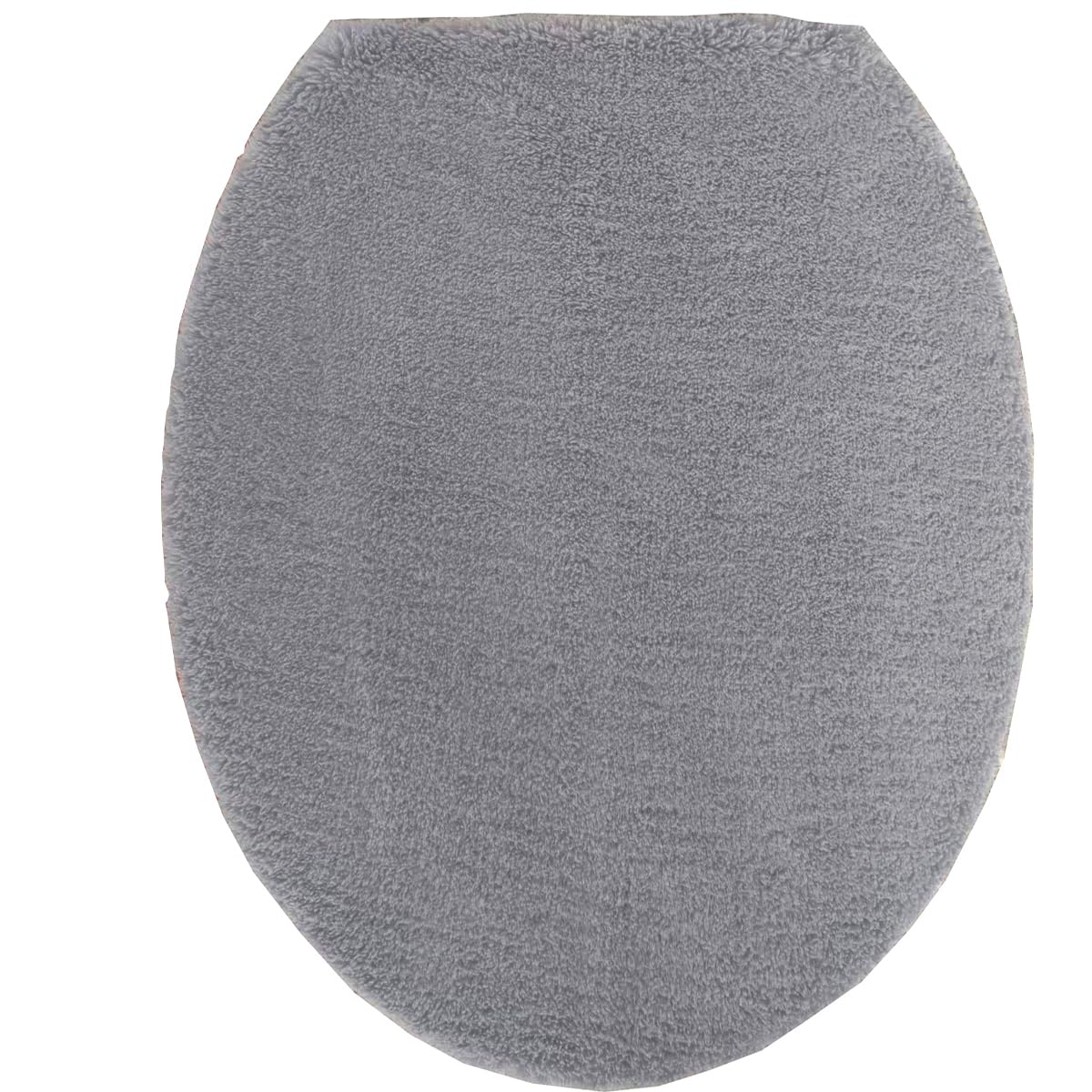 Madeals Microfiber Toilet Lid Cover Soft and Absorbent, Comfortable Bathroom Toilet Lid Cover Seat Fits Most Size Toilet Lids for Black