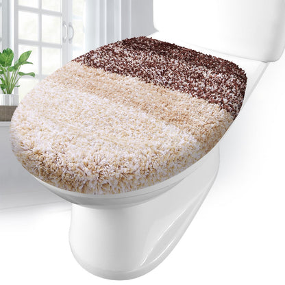 Arotive Soft Microfiber Bathroom Toilet Lid Cover, 17.5x15, Blue