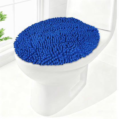 Soft Chenille Toilet Lid Cover 19.5L x 18.5W Machine Washable