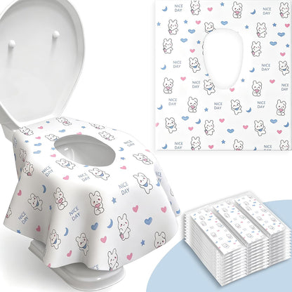 30 Pack Individually Wrapped XL Disposable Toilet Seat Covers