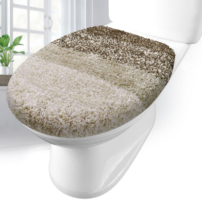 Arotive Soft Microfiber Bathroom Toilet Lid Cover, 17.5x15, Blue