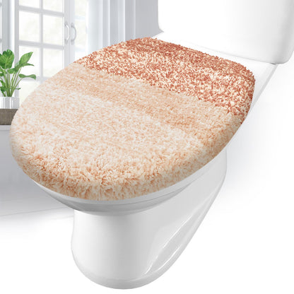Arotive Soft Microfiber Bathroom Toilet Lid Cover, 17.5x15, Blue
