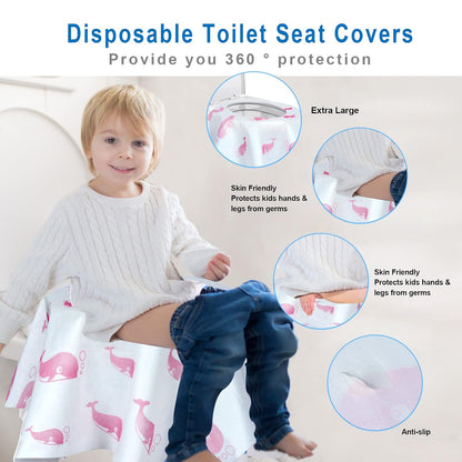 21 Pack Toilet Seat Covers Disposable, Extra Large Potty Training Liners