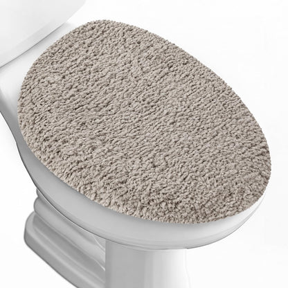 Microfiber Elongated Toilet Seat Cover 19.5"x 15" Machine Washable