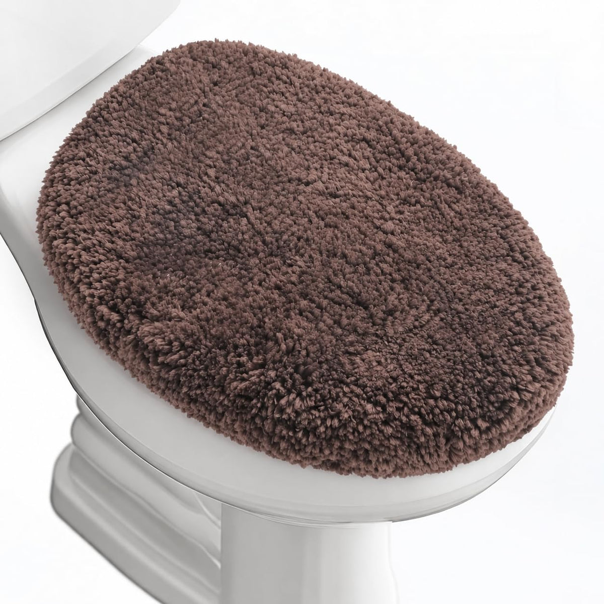 Microfiber Elongated Toilet Seat Cover 19.5"x 15" Machine Washable